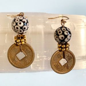 Earrings | iChing Coin | Asian Inspired